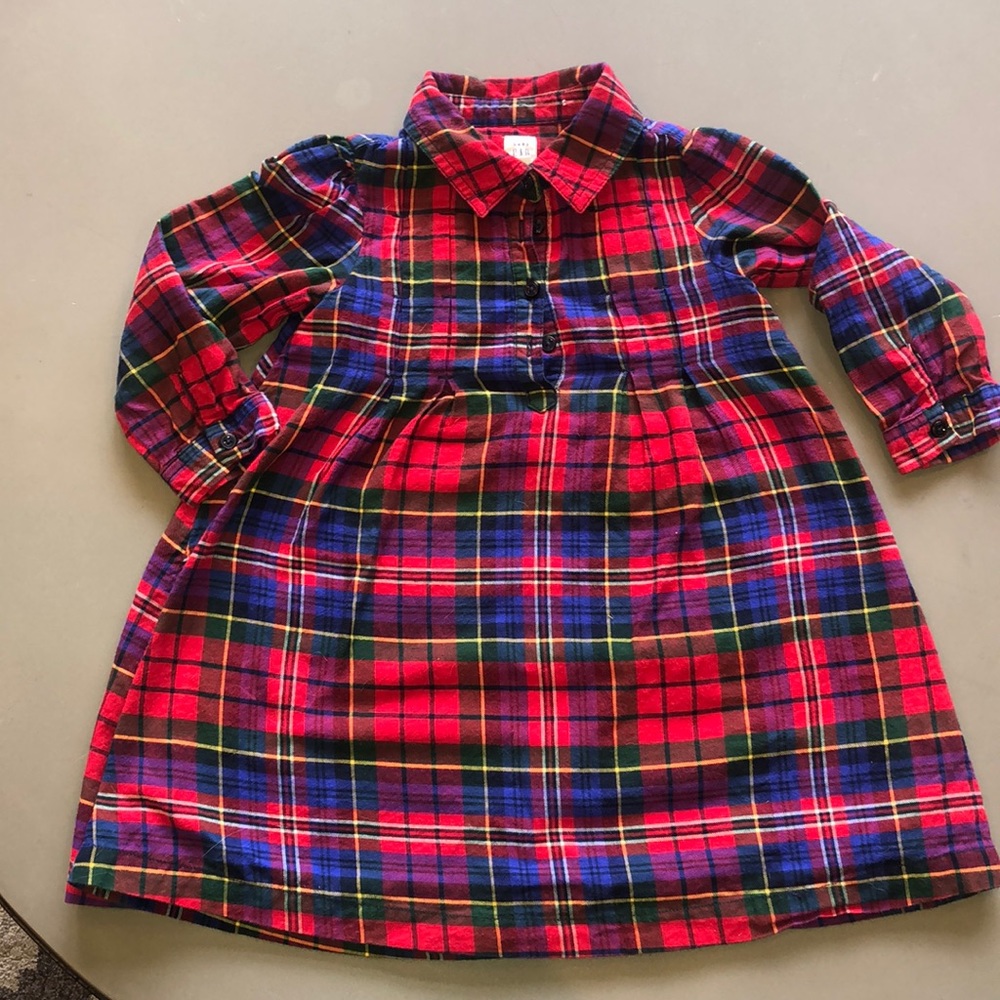 Girls Plaid Shirt Dress by Gap